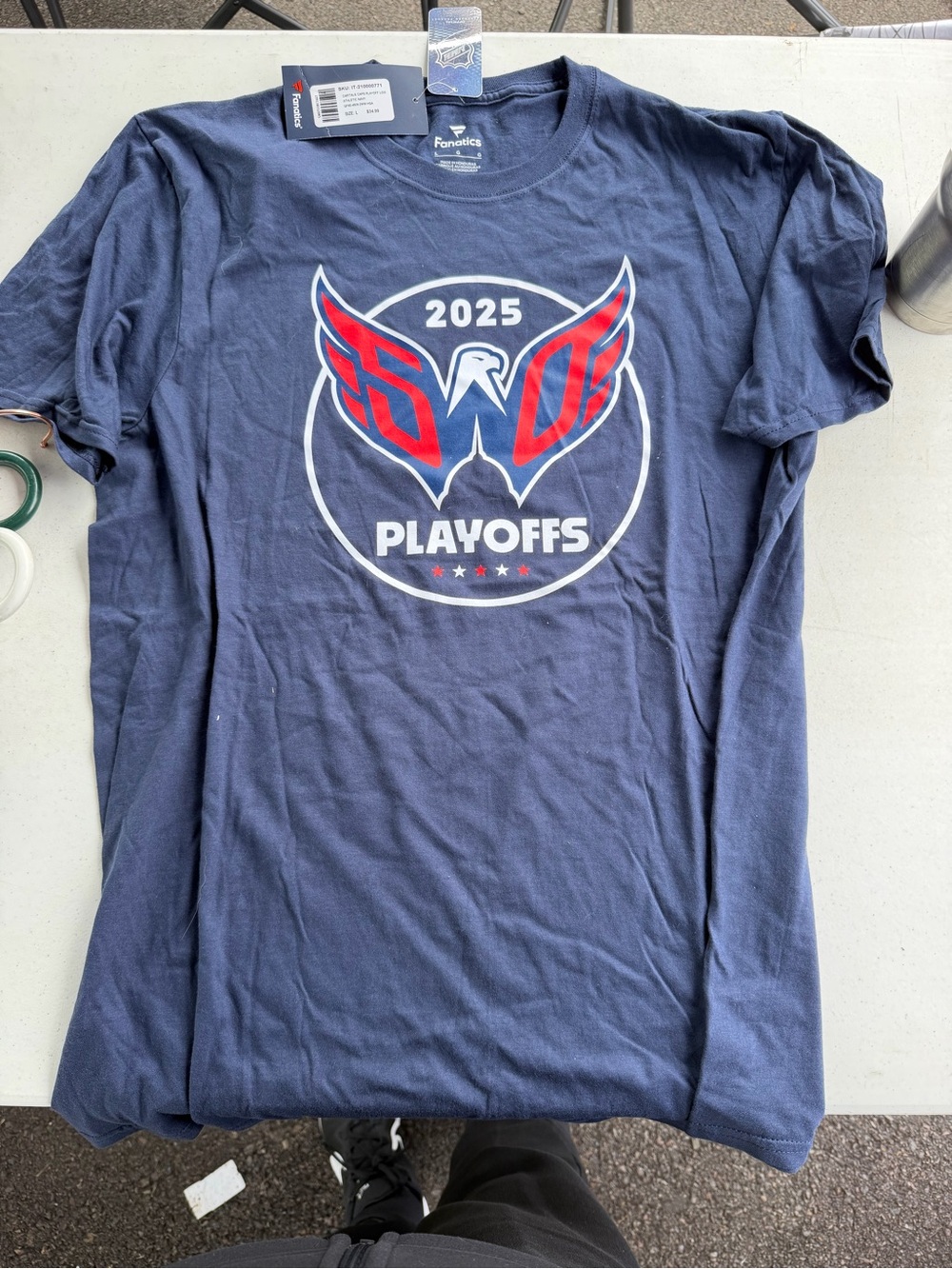 Fanatics Navy Red White 2025 Playoffs Kids T-Shirt